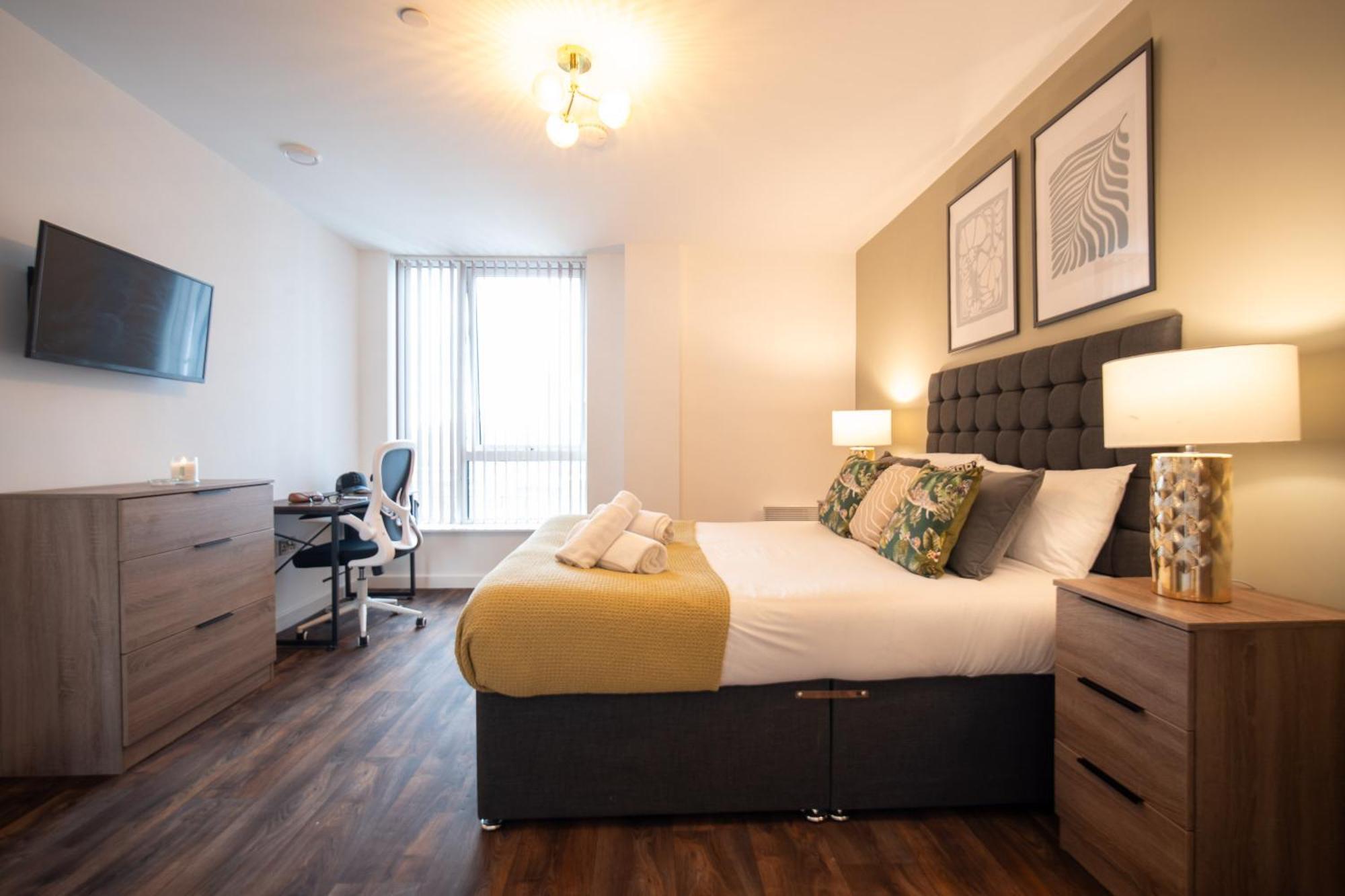 Apartment Cosy 2 Bedroom New Build In Digbeth, Centre - En-suite & Free Street Parking - Smart Tv's On Each Bedroom - By Maevela Birmingham